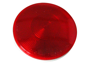 TRU40202R--STT LAMP RED 4in ROUND, INCANDESCENT, FEMALE PL-3